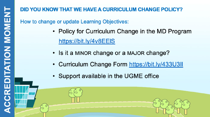 Graphic for knowing curriculum change policy